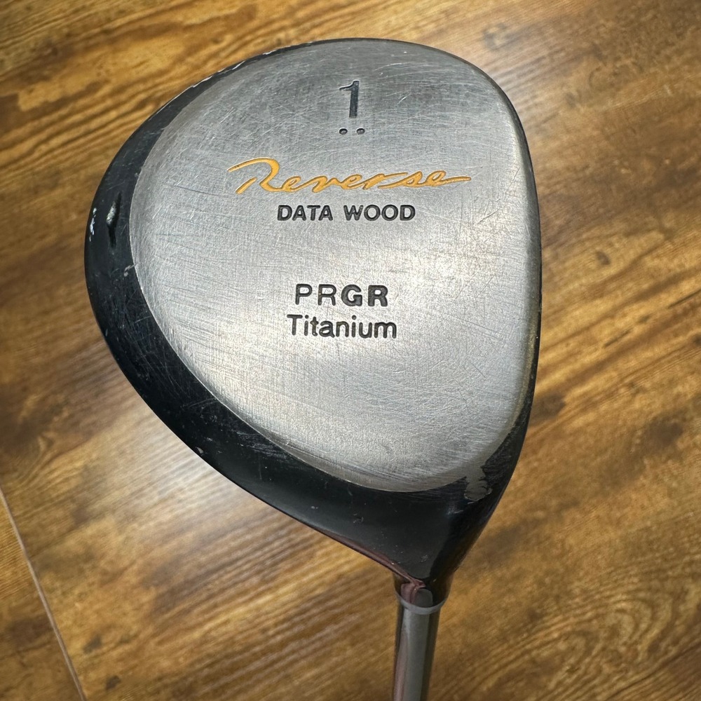 PRGR Reverse Data Wood 1 Titanium Driver M-40 Data 50 Graphite Shaft Mens‎ Right